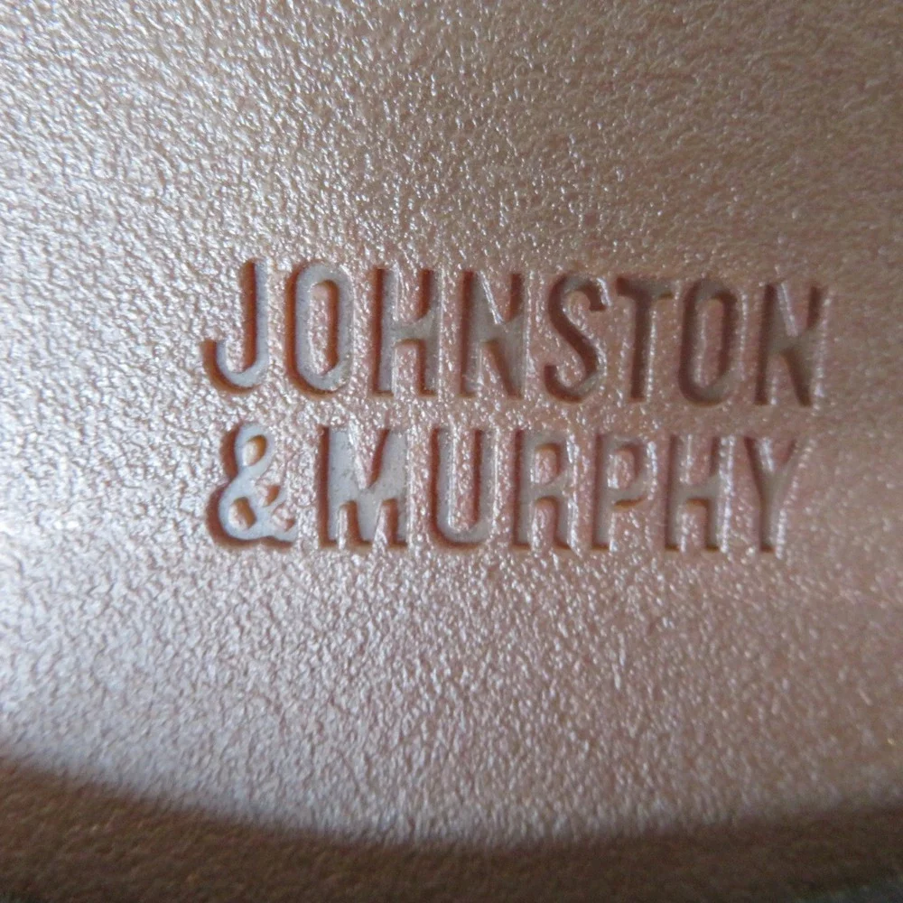 Johnston & Murphy Mens Black Leather J&M Flex Split Toe Derby Shoes 20-6931 12D